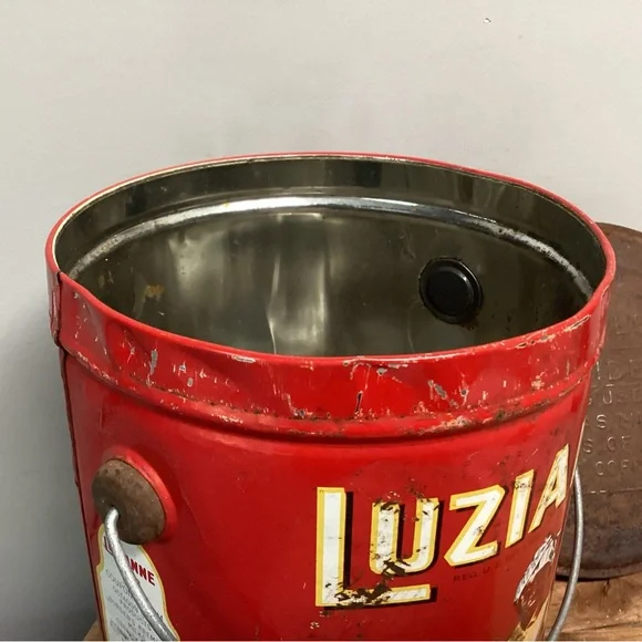 🔴 Vintage - Antique? - Luzianne Coffee And Chicory Tin w/ Lid - Collectible - Picture 12 of 16